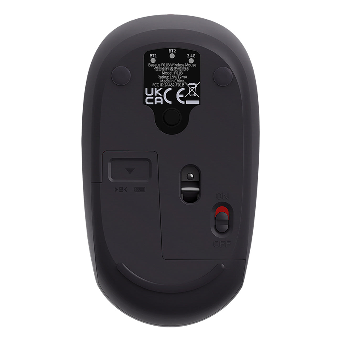 Baseus F01B Myszka bezprzewodowa 2.4GHz + Bluetooth 3.0 + 5.0