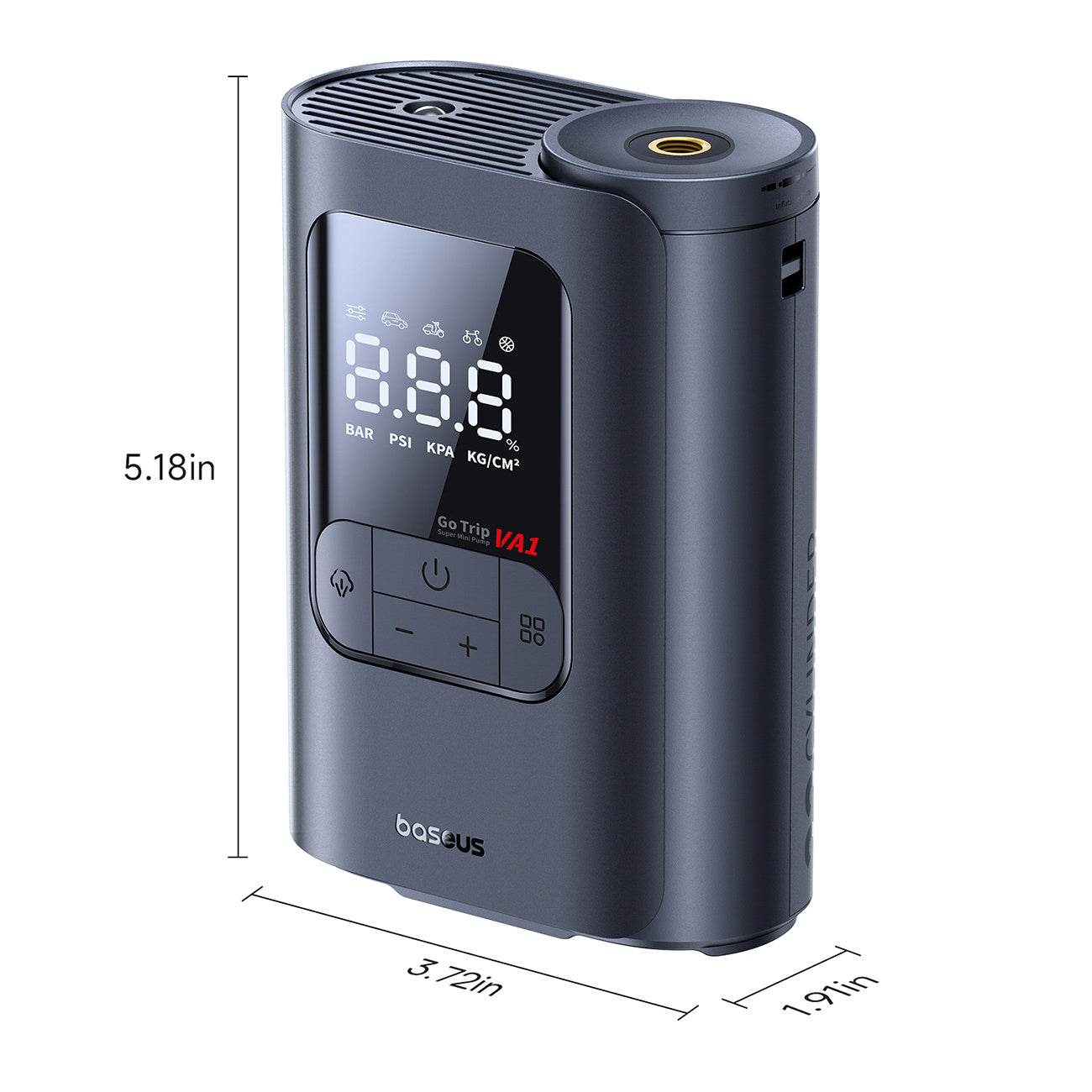Baseus GoTrip VA1 Pompka bezprzewodowa kompresor 150 PSI 7500 mAh