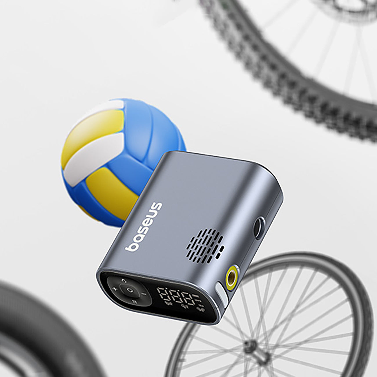 Baseus PrimeTrip Series Pompka elektryczna do rowerów z cyfrowym wyświetlaczem
