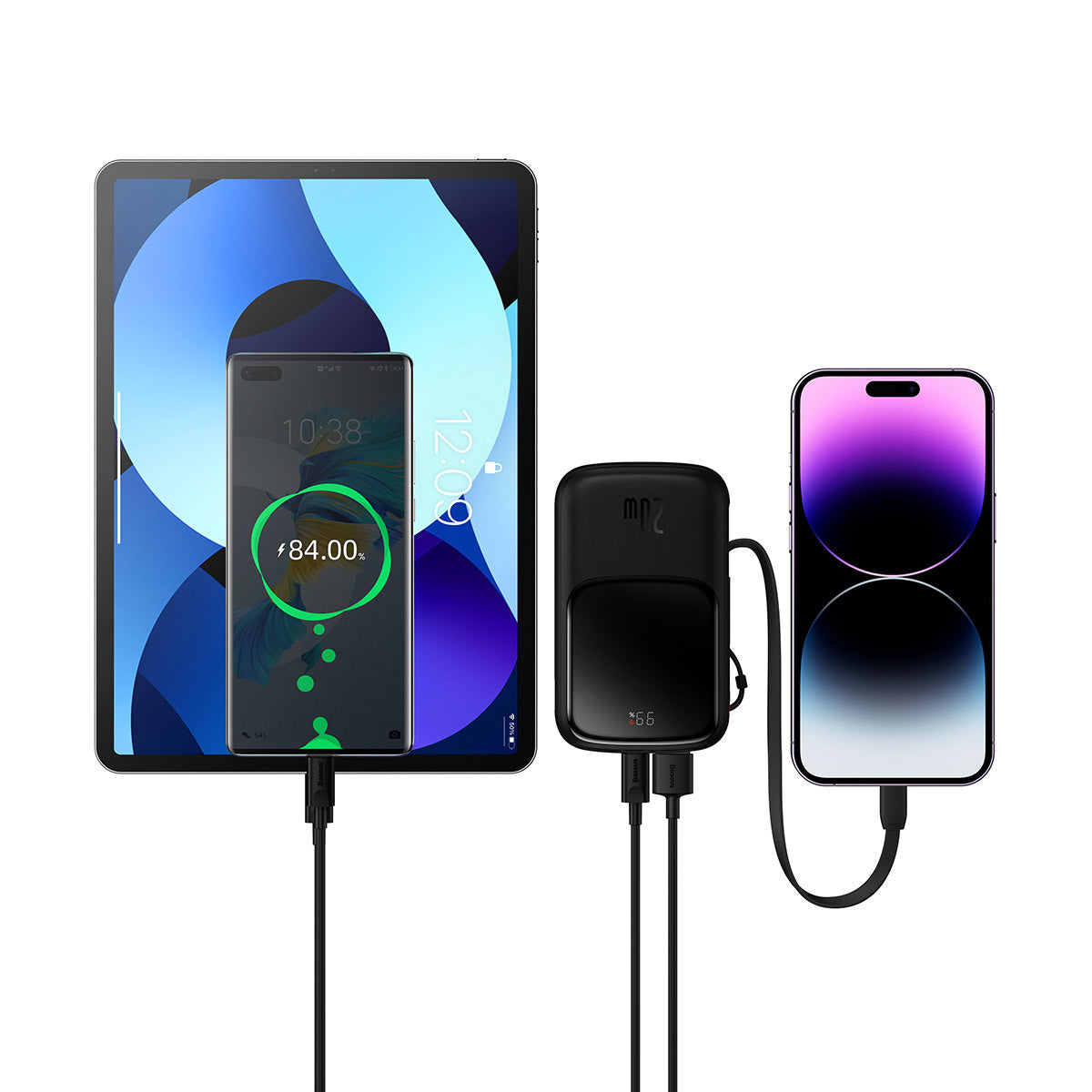 Powerbank 10000mAh 20W Baseus Qpow Pro Overseas Edition + kabel USB-C 3A