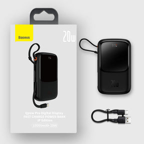 Powerbank 10000mAh 20W Baseus Qpow Pro Overseas Edition + kabel USB-C 3A