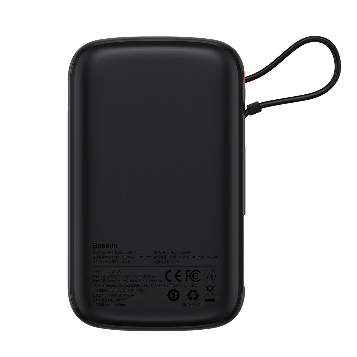 Powerbank 10000mAh 20W Baseus Qpow Pro Overseas Edition + kabel USB-C 3A