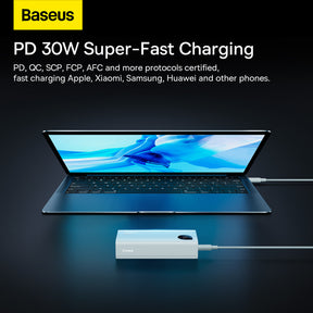 Powerbank Baseus Adaman2 z wyświetlaczem cyfrowym 2x USB-A / 1x USB-C 10000mAh 30W