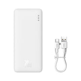 Powerbank Baseus Airpow 20W 10000mAh z kablem Baseus Simple Series USB-A – USB-C 30 cm