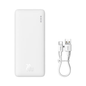 Powerbank Baseus Airpow 20W 10000mAh z kablem Baseus Simple Series USB-A – USB-C 30 cm