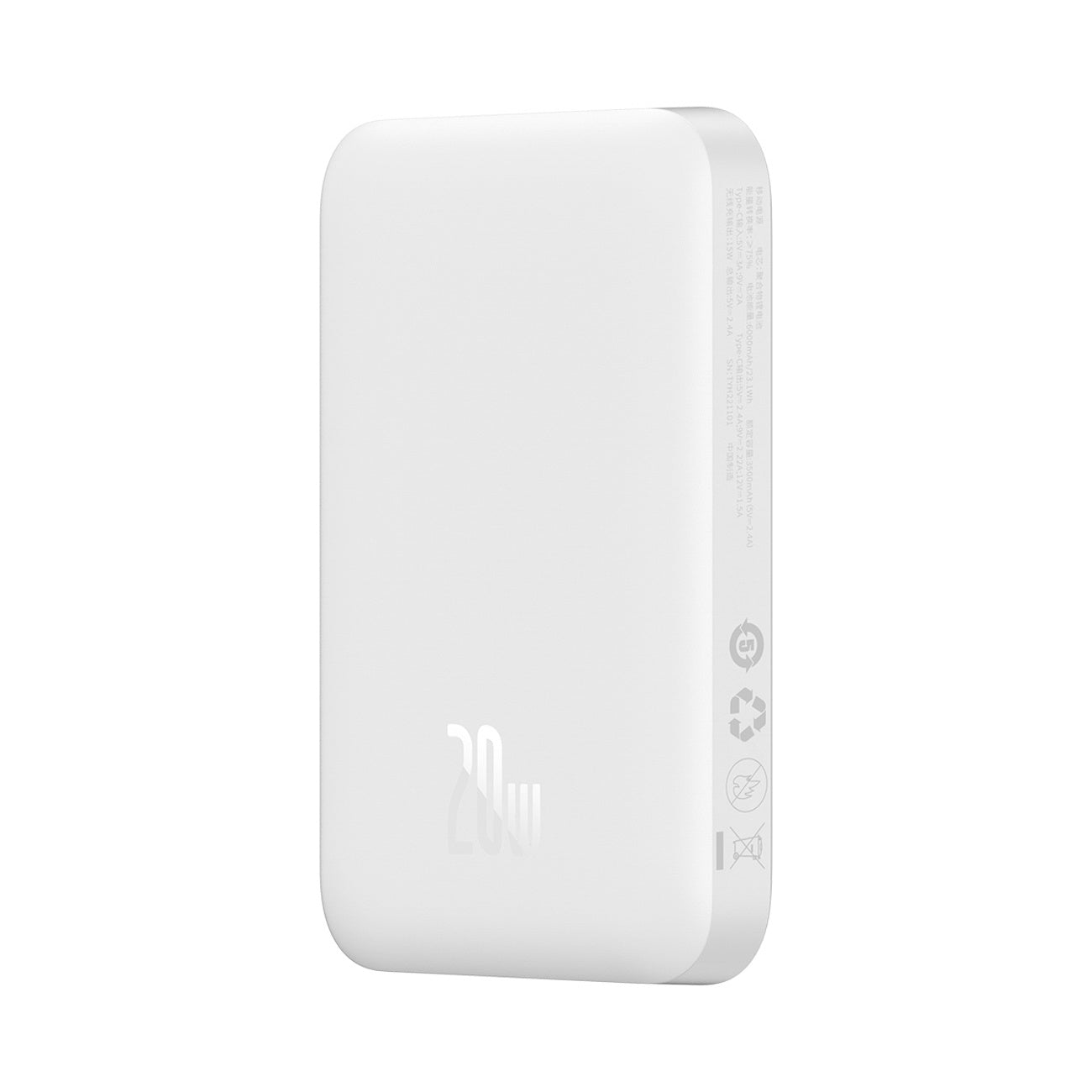 Powerbank Baseus Airpow 6000mAh 20W magnetyczny z kablem USB-C - USB-C 30cm