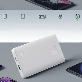 Powerbank Baseus Airpow Lite 10000mAh 15W z kablem Baseus Simple USB-A – USB-C 30cm