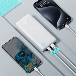Powerbank Baseus Airpow Lite 10000mAh 15W z kablem Baseus Simple USB-A - USB-C 30cm
