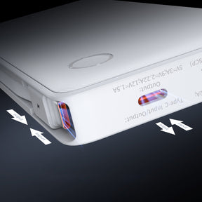 Powerbank Baseus Airpow Lite 10000mAh 22,5W z wbudowanymi kablami USB-C i Lightning