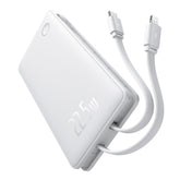 Powerbank Baseus Airpow Lite 10000mAh 22,5W z wbudowanymi kablami USB-C i Lightning