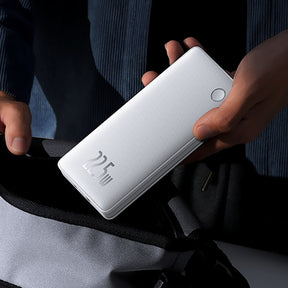 Powerbank Baseus Airpow Lite 10000mAh 22,5W z wbudowanymi kablami USB-C i Lightning