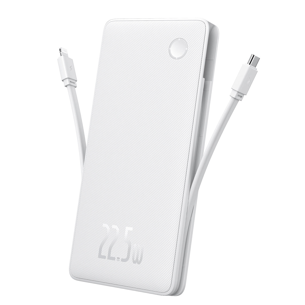 Powerbank Baseus Airpow Lite 10000mAh 22,5W z wbudowanymi kablami USB-C i Lightning