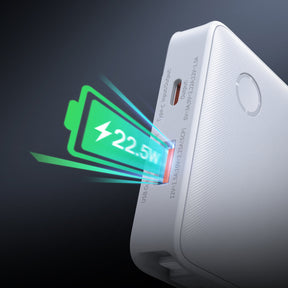 Powerbank Baseus Airpow Lite 10000mAh 22,5W z wbudowanymi kablami USB-C i Lightning