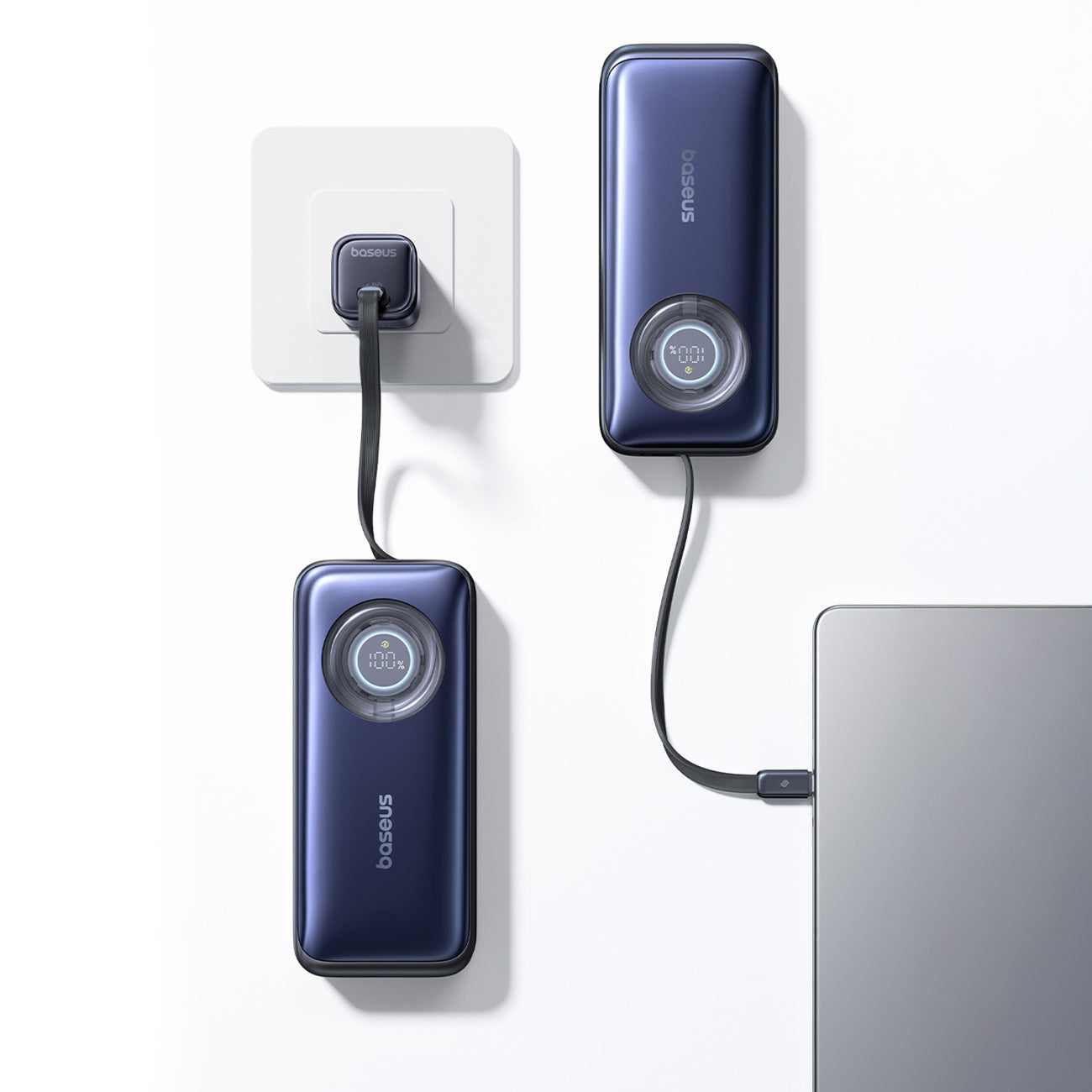 Powerbank Baseus EnerCore CR11 20000mAh 100W ze zwijanymi kablami USB-C