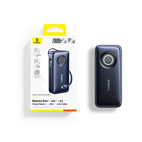 Powerbank Baseus EnerCore CR11 20000mAh 100W ze zwijanymi kablami USB-C