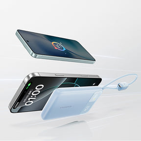 Powerbank Baseus EnerFill FC11 10000mAh 22.5W z wyświetlaczem cyfrowym i dwoma wbudowanymi kablami