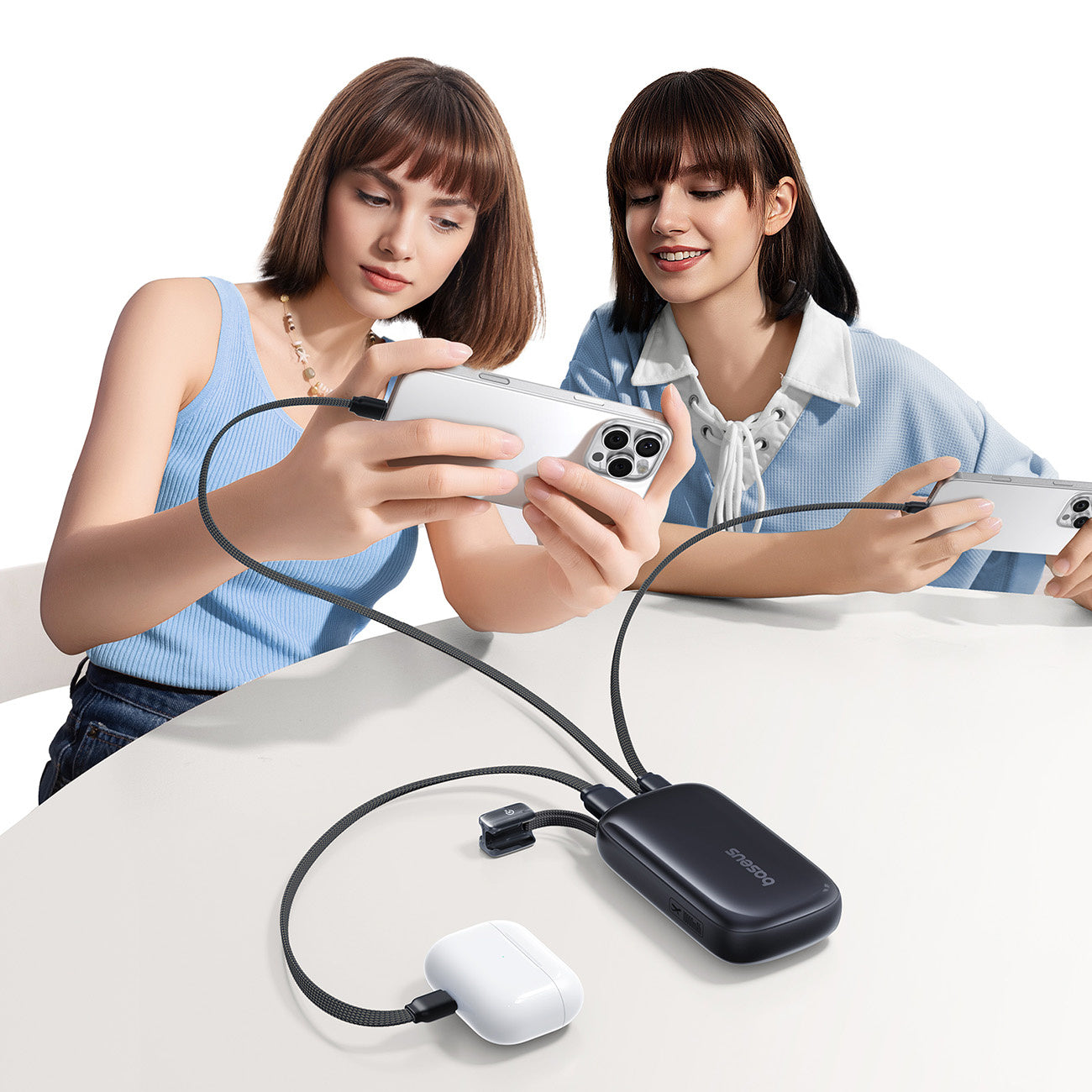 Baseus EnerFill FC21 QPow3 Ultra Powerbank 10000mAh 22.5W z wyświetlaczem cyfrowym i odłączanym kablem