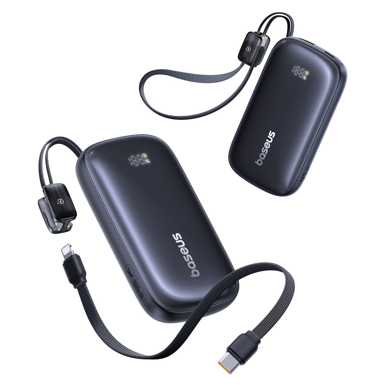Baseus EnerFill FC21 Qpow 3 Ultra Powerbank 10000mAh 45W z kablem-smyczą