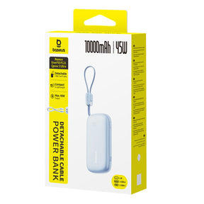 Baseus EnerFill FC21 Qpow 3 Ultra Powerbank 10000mAh 45W z odłączanym kablem USB-C/Lightning