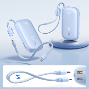 Baseus EnerFill FC21 Qpow 3 Ultra Powerbank 10000mAh 45W z odłączanym kablem USB-C/Lightning