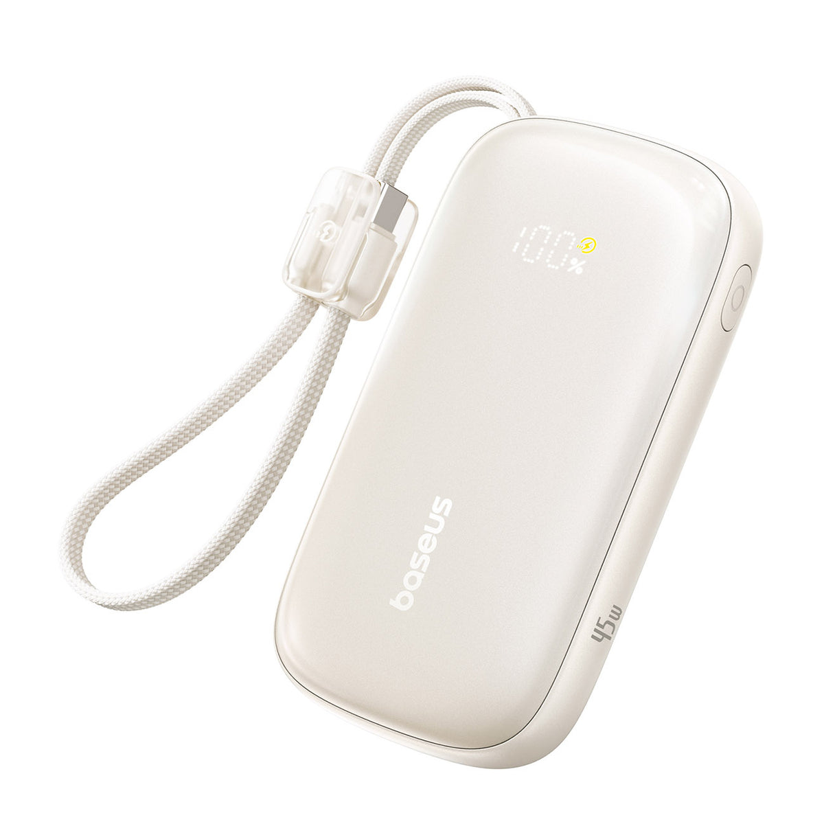 Baseus EnerFill FC21 Qpow 3 Ultra Powerbank 10000mAh 45W z wyświetlaczem cyfrowym z odłączanym kablem USB-C – Lightning