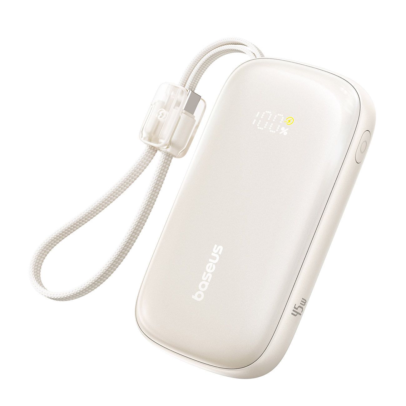 Baseus EnerFill FC21 Qpow 3 Ultra Powerbank 10000mAh 45W z wyświetlaczem cyfrowym z odłączanym kablem USB-C – Lightning