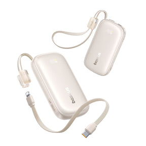 Baseus EnerFill FC21 Qpow 3 Ultra Powerbank 10000mAh 45W z wyświetlaczem cyfrowym z odłączanym kablem USB-C – Lightning