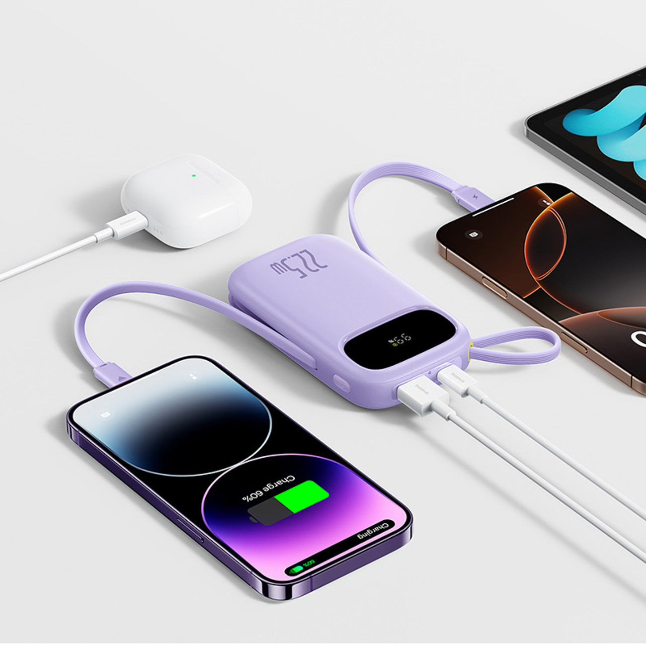 Baseus EnerFill FC21 Qpow 3 Ultra Powerbank 20000mAh 22.5W z wyświetlaczem cyfrowym