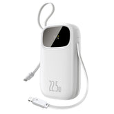 Powerbank Baseus EnerFill FC31 20000mAh 22.5W z wyświetlaczem cyfrowym i 2 wbudowanymi kablami (USB-C + Lightning)