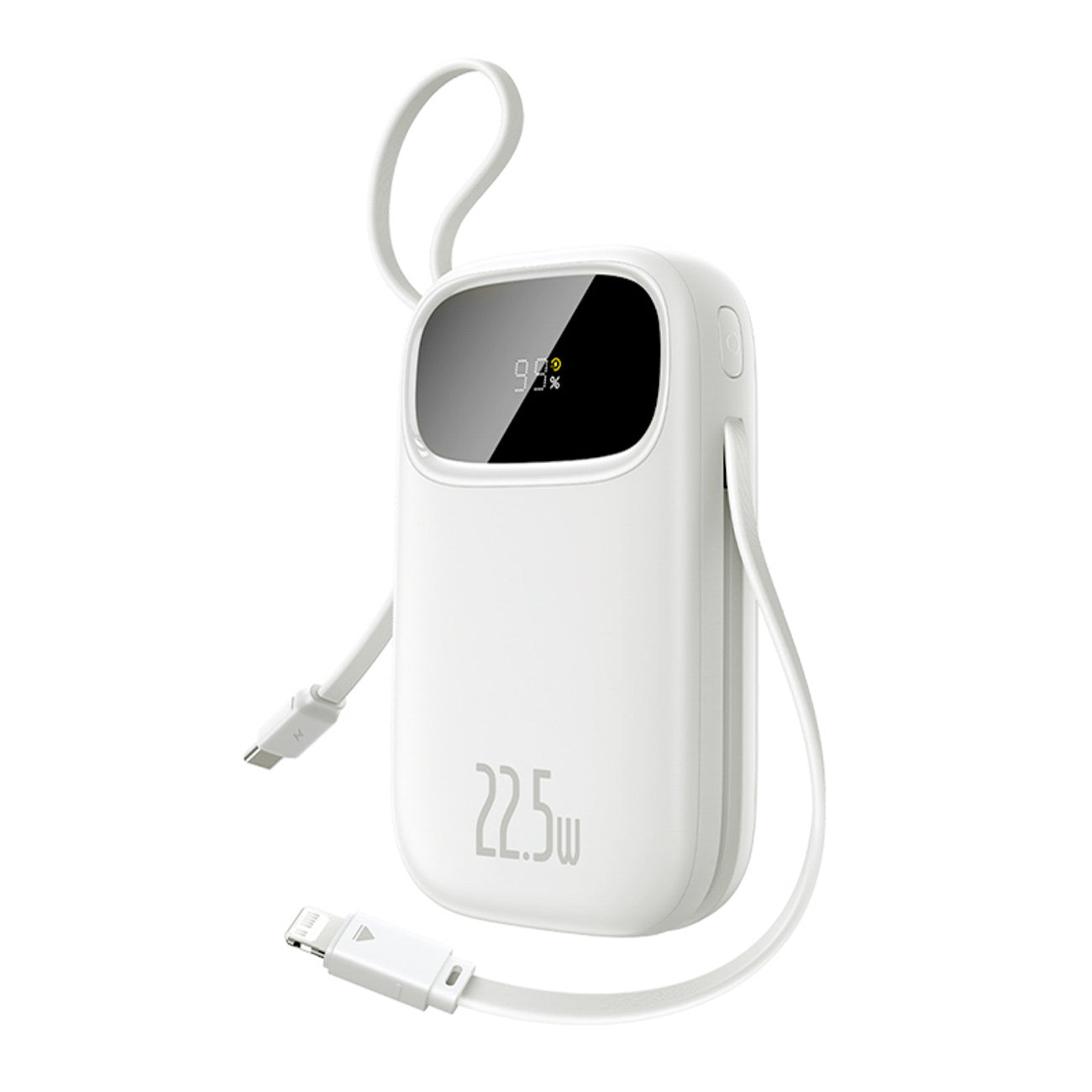 Baseus EnerFill FC31 QPow3 Powerbank 10000mAh 22.5W z wyświetlaczem cyfrowym i 2 wbudowanymi kablami
