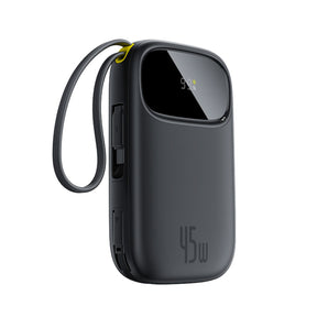 Powerbank Baseus EnerFill FC31 QPow3 10000mAh 45W z wyświetlaczem cyfrowym z 2 wbudowanymi kablami USB-C