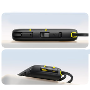 Powerbank Baseus EnerFill FC31 QPow3 10000mAh 45W z wyświetlaczem cyfrowym z 2 wbudowanymi kablami USB-C