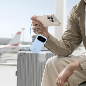 Powerbank Baseus EnerFill FC31 QPow3 20000mAh 22.5W z wyświetlaczem cyfrowym z 2 wbudowanymi kablami