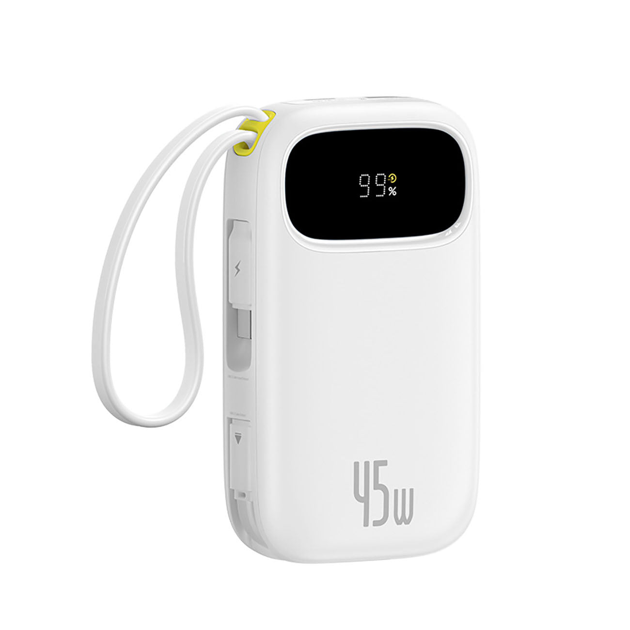 Powerbank Baseus EnerFill FC31 QPow3 20000mAh 45W z wyświetlaczem cyfrowym i 2 wbudowanymi kablami (USB-C + Lightning)