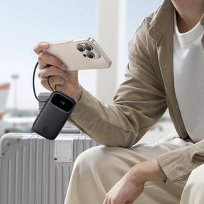 Powerbank Baseus EnerFill FC31 QPow3 20000mAh 45W z wyświetlaczem z kablami USB-C i Lightning