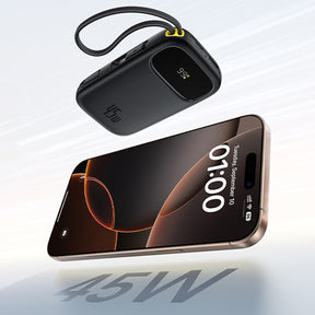 Powerbank Baseus EnerFill FC31 QPow3 20000mAh 45W z wyświetlaczem z kablami USB-C i Lightning