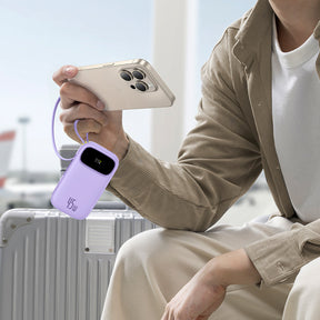 Powerbank Baseus EnerFill FC31 QPow3 20000mAh 45W z wyświetlaczem z kablami USB-C i Lightning