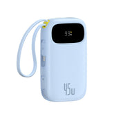 Powerbank Baseus EnerFill FC31 QPow3 20000mAh 45W z wyświetlaczem z kablami USB-C i Lightning