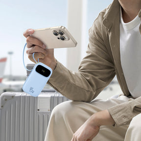 Powerbank Baseus EnerFill FC31 QPow3 20000mAh 45W z wyświetlaczem z kablami USB-C i Lightning