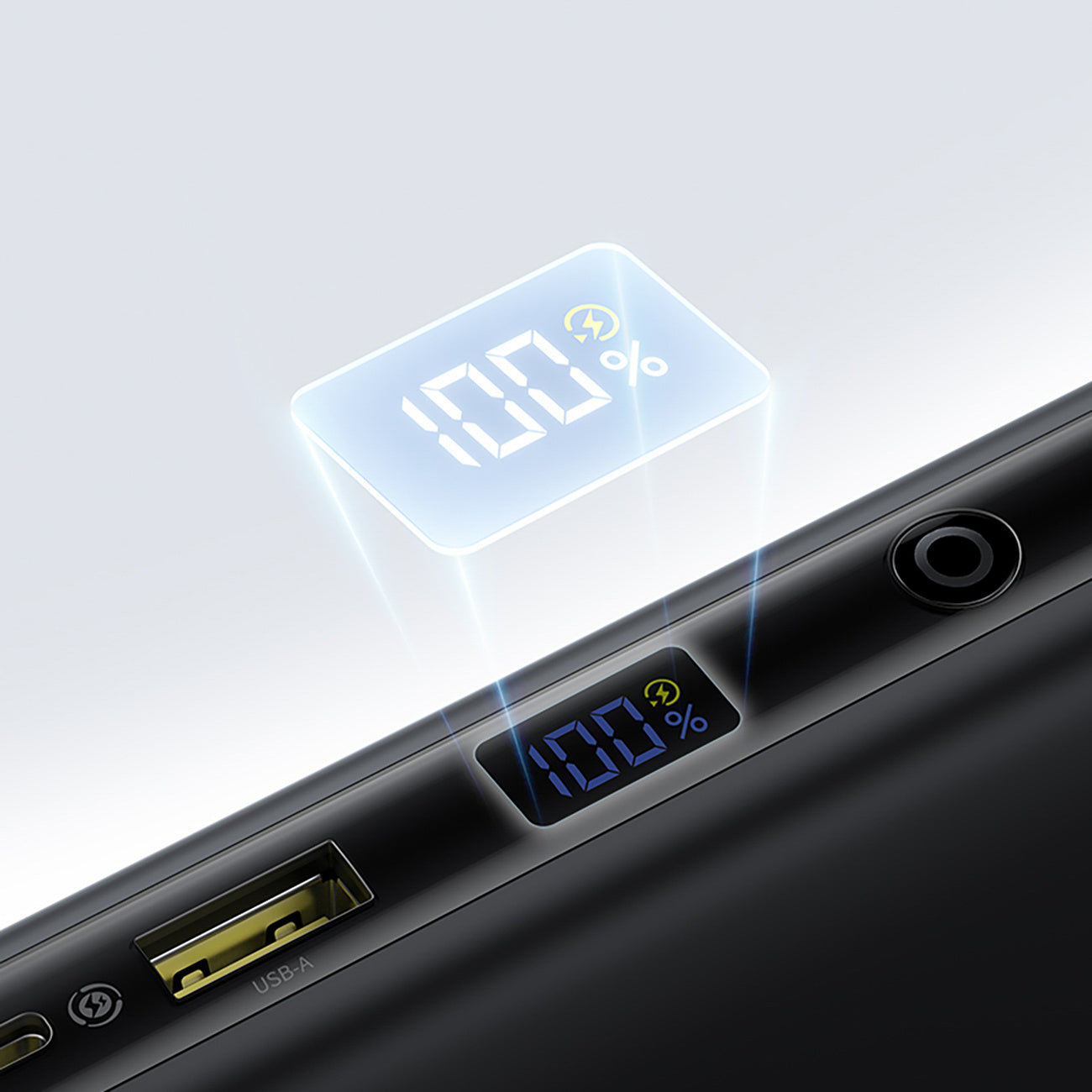 Powerbank Baseus EnerFill FC41 20000mAh 100W z wyświetlaczem cyfrowym i wbudowanym podwójnym kablem USB-C