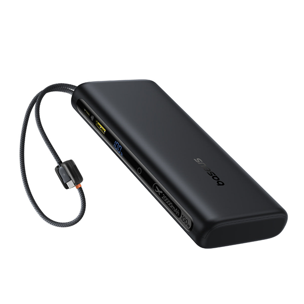 Powerbank Baseus EnerFill FC41 20000mAh 100W z wyświetlaczem cyfrowym i wbudowanym podwójnym kablem USB-C