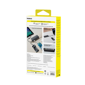 Powerbank Baseus EnerFill FC41 20000mAh 100W z wyświetlaczem cyfrowym i wbudowanym podwójnym kablem USB-C