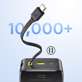 Baseus EnerFill FC51 Bipow 2 Pro Powerbank 30000mAh 22.5W z wyświetlaczem cyfrowym z wbudowanym kablem USB-C