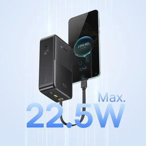 Baseus EnerFill FC51 Bipow 2 Pro Powerbank 30000mAh 22.5W z wyświetlaczem cyfrowym z wbudowanym kablem USB-C
