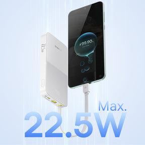 Baseus EnerFill FC51 Bipow2 Pro Powerbank 10000mAh 22.5W z wyświetlaczem cyfrowym i wbudowanym kablem