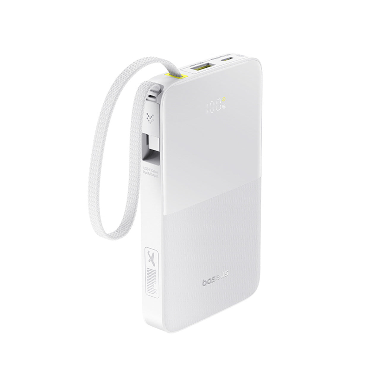 Baseus EnerFill FC51 Bipow2 Pro Powerbank 10000mAh 22.5W z wyświetlaczem cyfrowym i wbudowanym kablem
