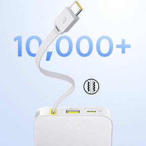 Baseus EnerFill FC51 Bipow2 Pro Powerbank 10000mAh 22.5W z wyświetlaczem cyfrowym i wbudowanym kablem