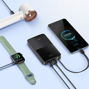 Powerbank Baseus EnerFill FC51 Bipow2 Pro 10000mAh 22.5W z wyświetlaczem cyfrowym i wbudowanym kablem