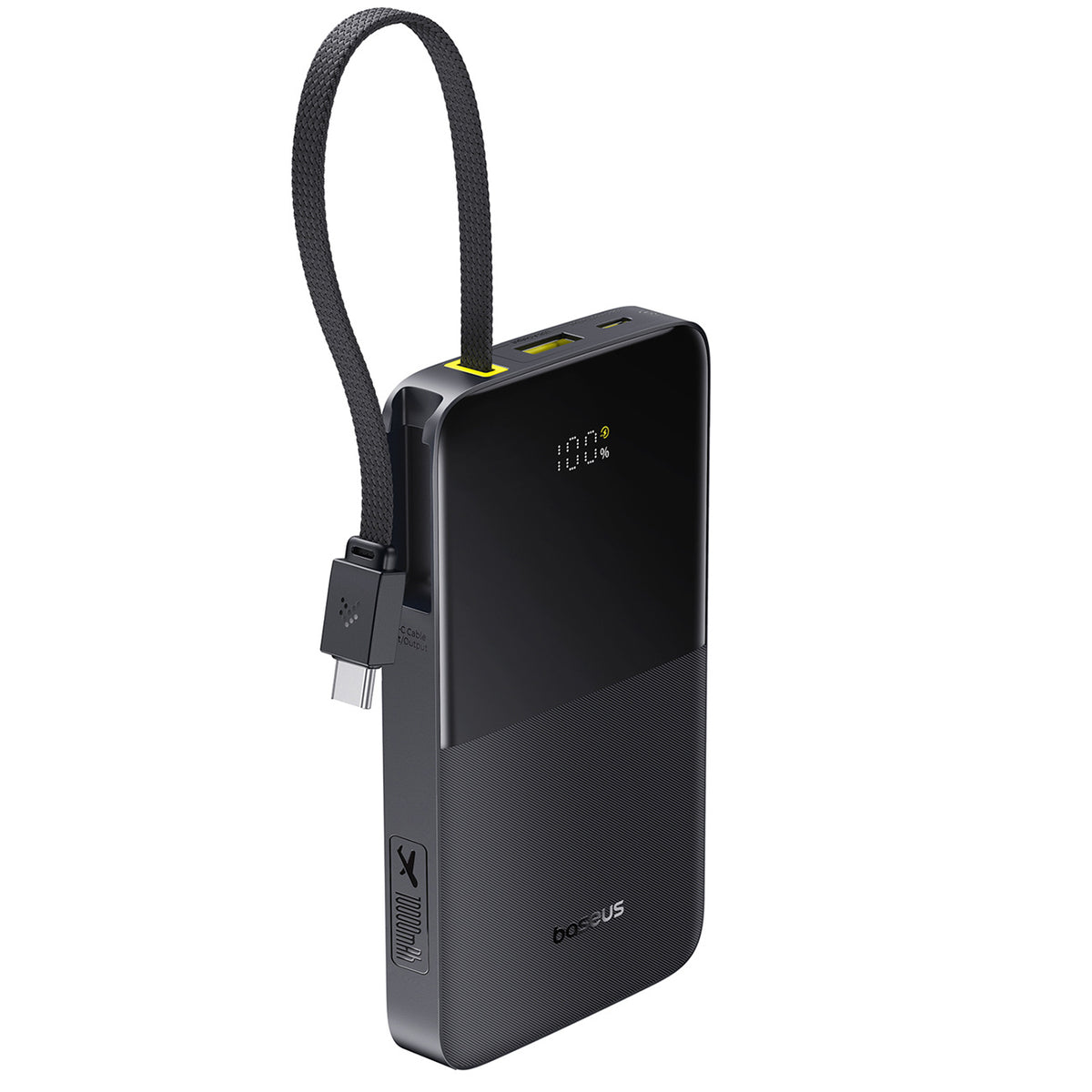 Powerbank Baseus EnerFill FC51 Bipow2 Pro 10000mAh 22.5W z wyświetlaczem cyfrowym i wbudowanym kablem