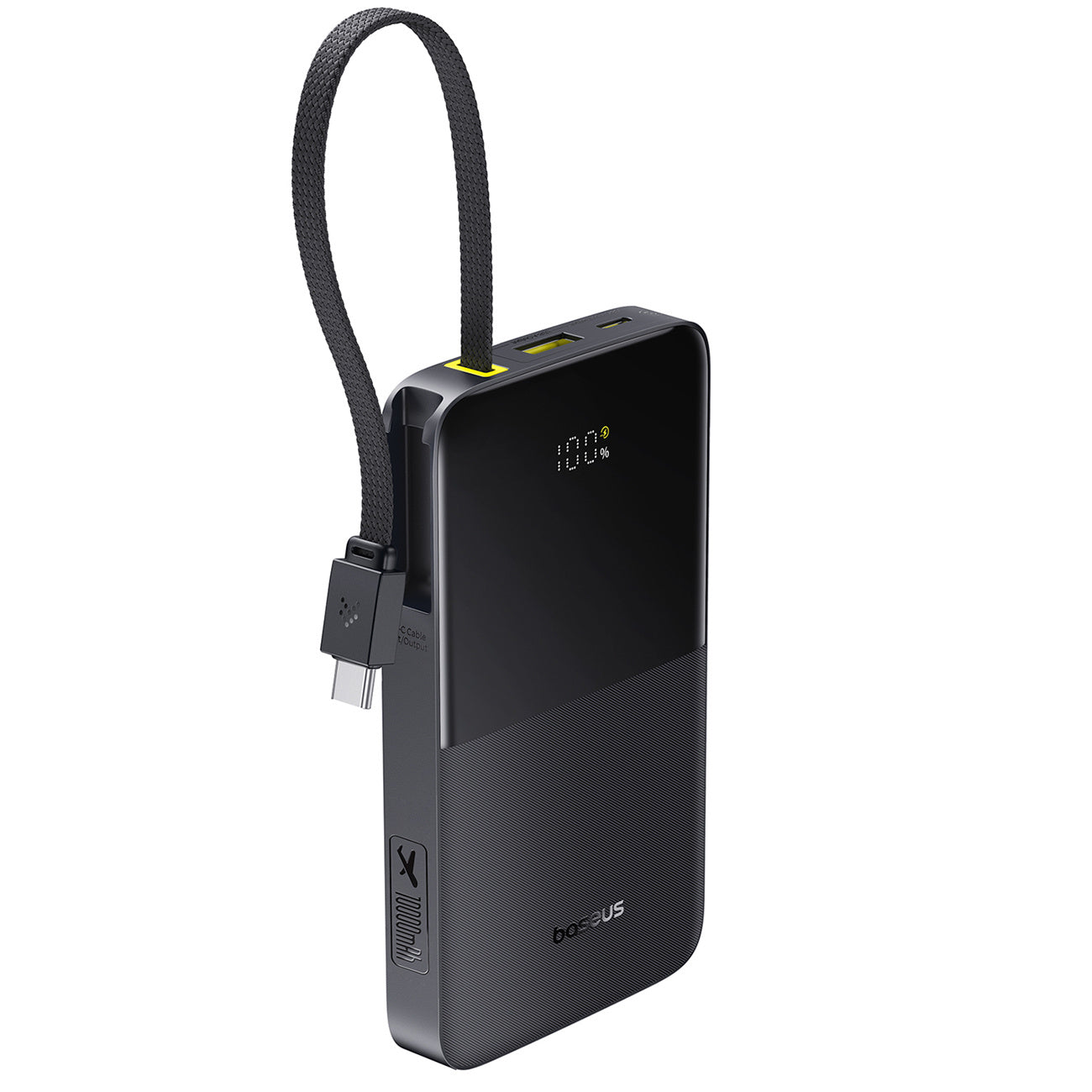 Powerbank Baseus EnerFill FC51 Bipow2 Pro 10000mAh 22.5W z wyświetlaczem cyfrowym i wbudowanym kablem